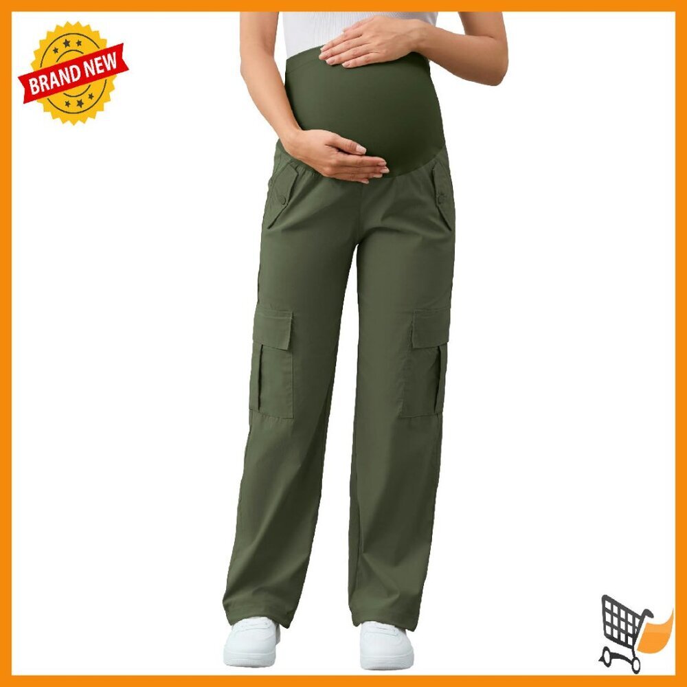 Maternity Cargo Pants Quick-Dry Hiking Outdoor Pregnancy Pants